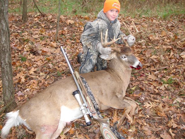 Austin and his whitetail deer